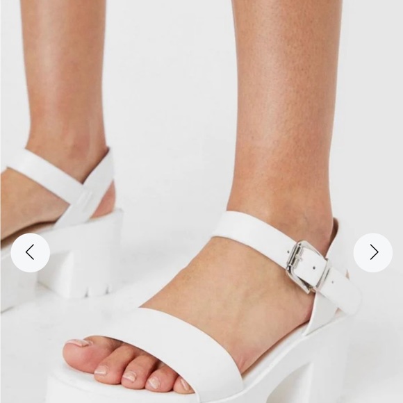 Ready Salted - Juliette2 - Classic Chunky Block Heel Platform Sandals Size 10 - Picture 3 of 16